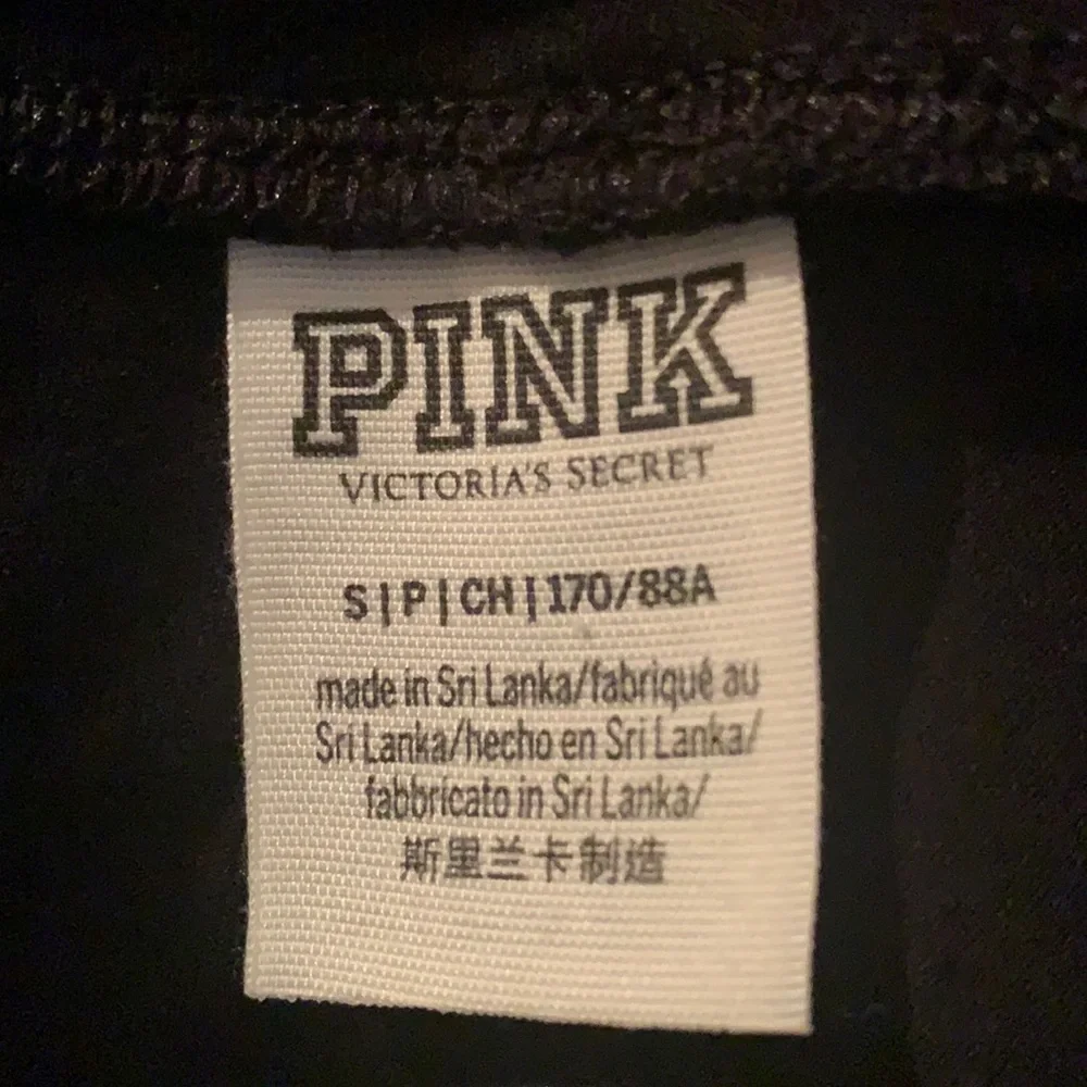 Pink lace up gym pants size small side pockets good cond inseam 29 - Picture 3 of 3